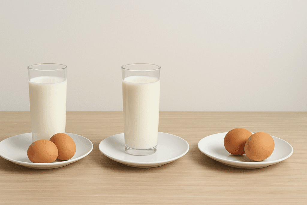 Different vegetarian diets displayed side by side with dairy, eggs, and plant foods to explore is a vegetarian diet healthy