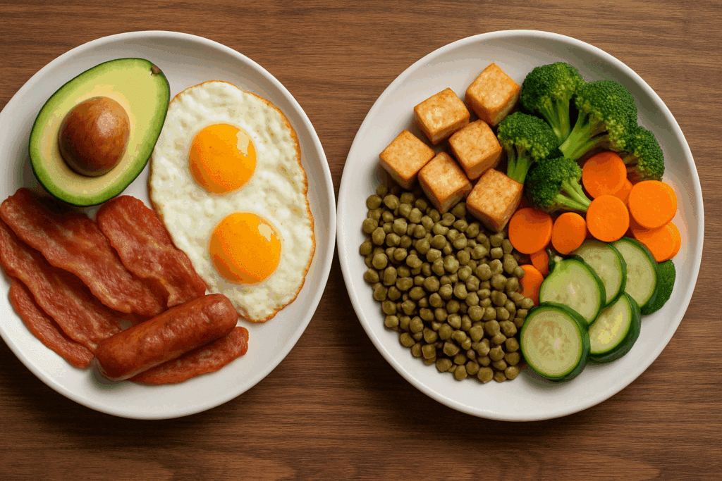 Smart and Simple: Easy High Protein Meals for Muscle Gain Backed by Nutrition Science 2 High protein plant-based meal with quinoa, black beans, and roasted vegetables showcasing easy high protein meals for muscle gain