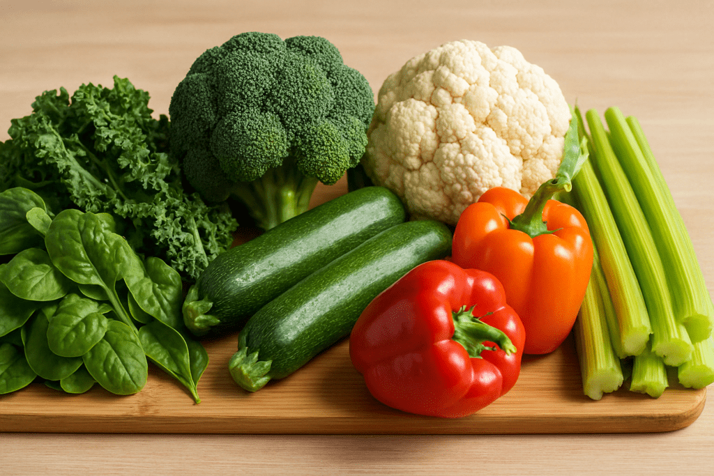 Top Fruits and Vegetables for Weight Loss Backed by Science: What to Eat for Healthy, Lasting Results 4 Conceptual diagram of digestion highlighting the role of fiber-rich top fruits and vegetables for weight loss in promoting fullness and gut health.