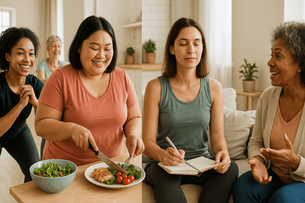 Top Weight Loss Programs That Actually Work: Expert Tips on Choosing the Best Diet Health Program for Sustainable Results 3 Infographic outlining daily habits recommended by a top weight loss program, including nutrition, exercise, and sleep.