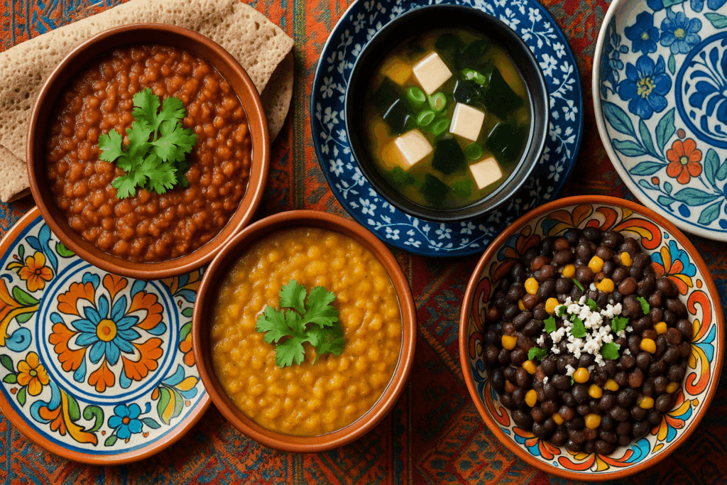 What the Latest Healthy Food Articles Reveal About Plant-Based Diets and Long-Term Wellness 4 Side-by-side visual of plant farming and deforestation, used in healthy food articles on sustainable eating choices