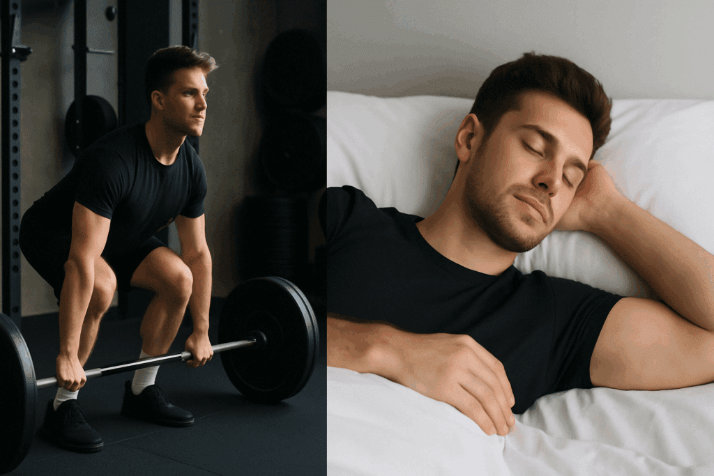 How to Eat for Fat Loss and Muscle Gain: Expert Tips for the Best Diet to Build Muscle and Lose Fat 5 "Athlete cooking a balanced meal demonstrating how to eat for fat loss and muscle gain at home"