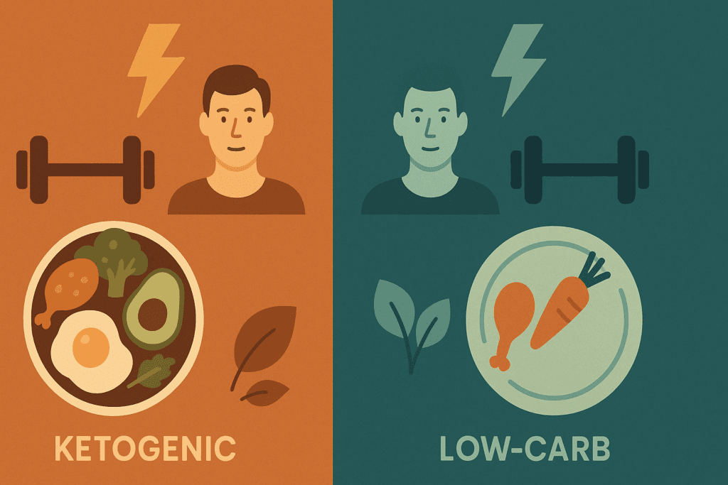 Smart Weight Loss Starts with the Right Male Nutrition Plan: Expert-Backed Healthy Meal Plans for Men to Shed Fat Safely 5 Visual comparison of keto and low-carb diets within a customized male nutrition plan