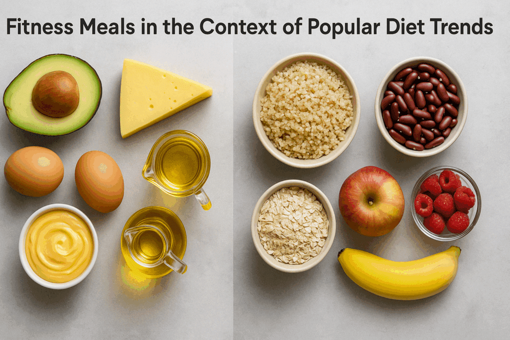 How a Fitness Meal Prep Service Can Support Mindful Eating and Long-Term Health Goals 5 Visual comparison of keto vs low-carb meals offered through a fitness meal prep service