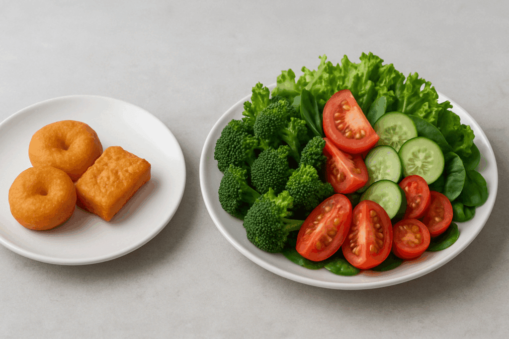 How Many Calories Are in Vegetables? A Science-Backed Guide to Low-Calorie Veg Choices for Better Health 6 Meal prep containers filled with colorful vegetables showing how many calories in vegetables align with healthy eating plans