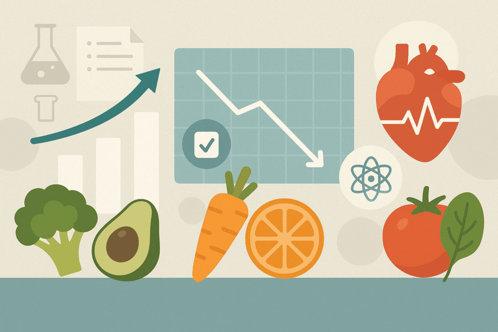 How a Whole Foods Diet Supports Sustainable Weight Loss: Expert Tips for Eating Whole Foods to Lose Weight Safely 7 Infographic showing scientific benefits of a whole foods diet with icons for lower BMI, diabetes risk reduction, and heart health improvements