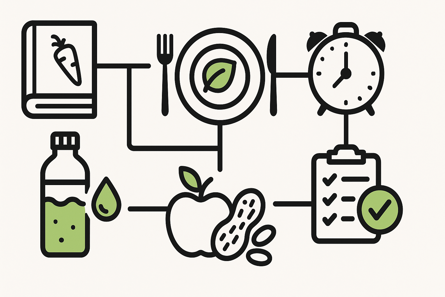 Vegan Meal Prep for Weight Loss: Smart, Science-Backed Strategies to Shed Pounds and Stay Healthy on a Plant-Based Diet 7 Flowchart-style infographic illustrating vegan meal prep for weight loss with icons for meal planning, hydration, meal timing, strategic snacking, and progress tracking.
